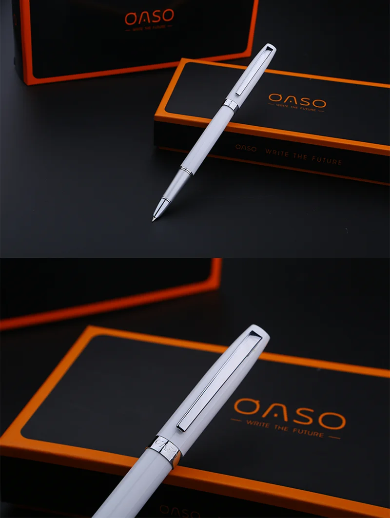 OASO S106 Книги по искусству авторучка изогнутые Перо Pen Set Черный, красный, белый цвета 1,0 мм из металла Office финансов студентов поставок