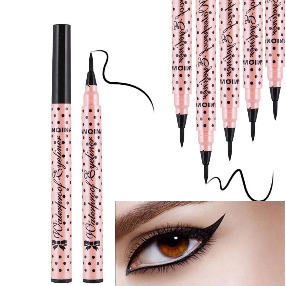 

1Pcs Black Waterproof Liquid Eyeliner Make Up Beauty Comestics Long-lasting Eye Liner Pencil Makeup Tools for eyeshadow colours