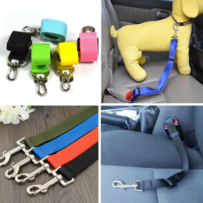 Dog Collars Leads Vehicle Car Dog Seat Belt Pet Dogs Car Seatbelt Harness Lead Clip Safety Lever Auto Traction Products - Image 3