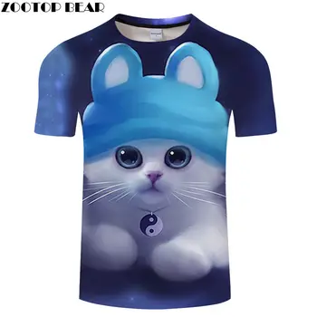 

Cute Catty 3D Print t shirt Travel tshirt Men Vacation t-shirt Top Tee Summer Casual Short Sleeve Shirt Dropship ZOOTOPBEAR New