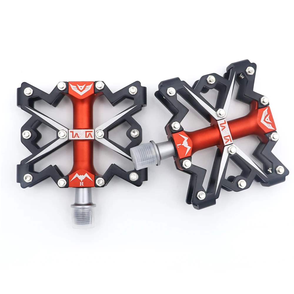 melhor FETESNICE pedales bicicleta mtb bmx downhill pedais da bicicleta da estrada Anti skid ultraleve CNC CrMo aço rolamentos fechados peças da bicicleta