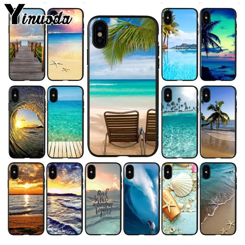 Чехол для телефона Yinuoda The Sea Waves Beach spray ocean island чехол iphone X XS MAX 8 7plus 5S SE 6s