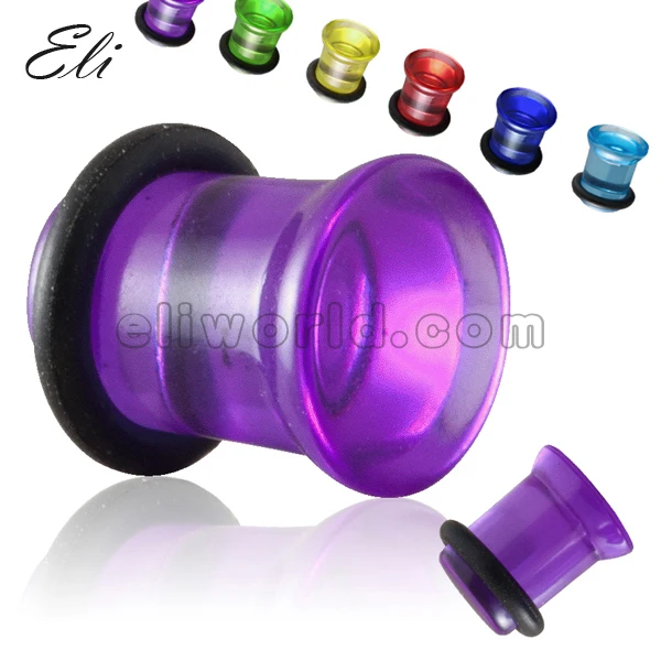 

Retail 1 PC Sold As Piece 3-20mm Single Saddle Flare Plug Tunnel with O-Ring Piercing Ear Plug