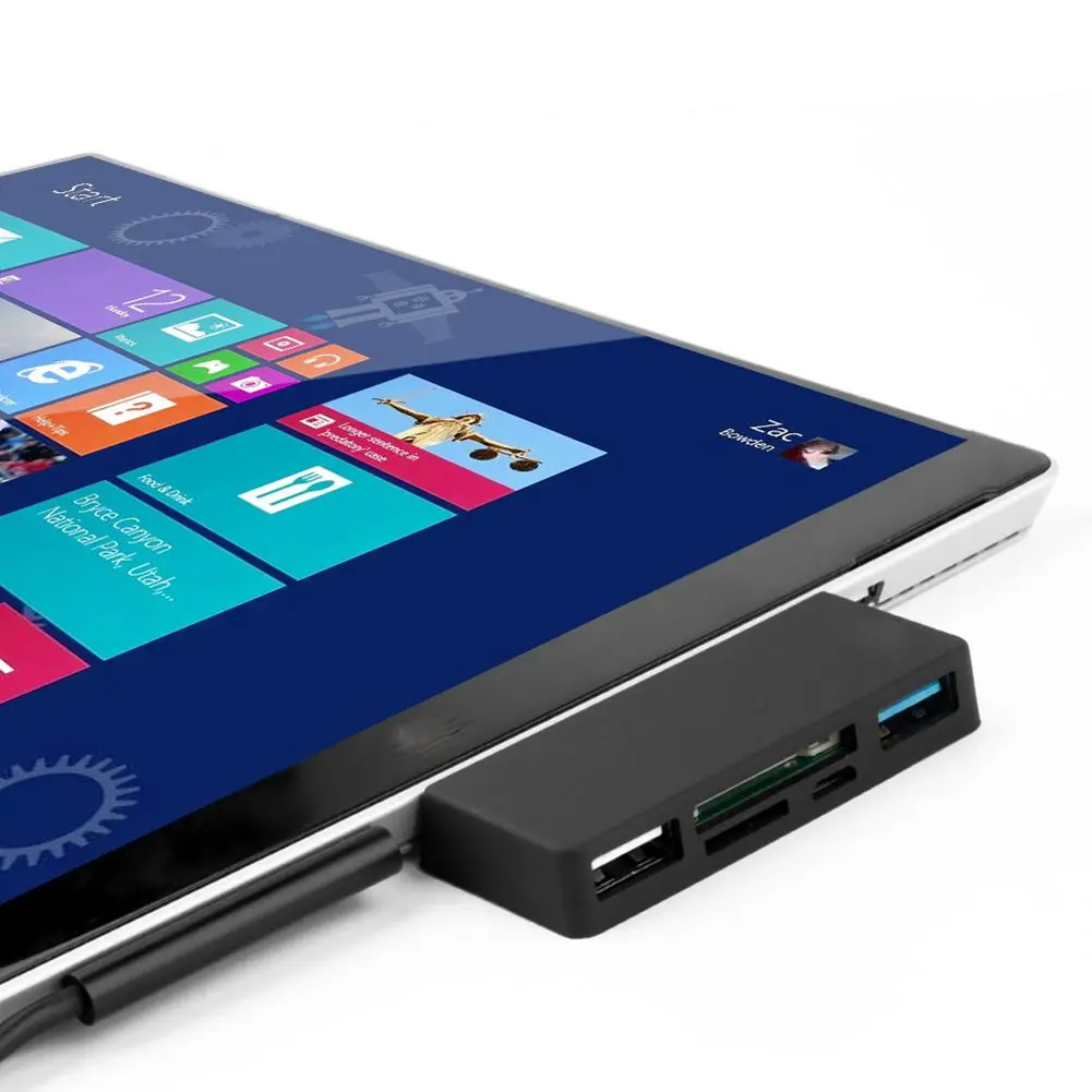 USB3.0HUB + Card Reader Многофункциональный microsoft Tablet Аксессуары все-в-одном Expander