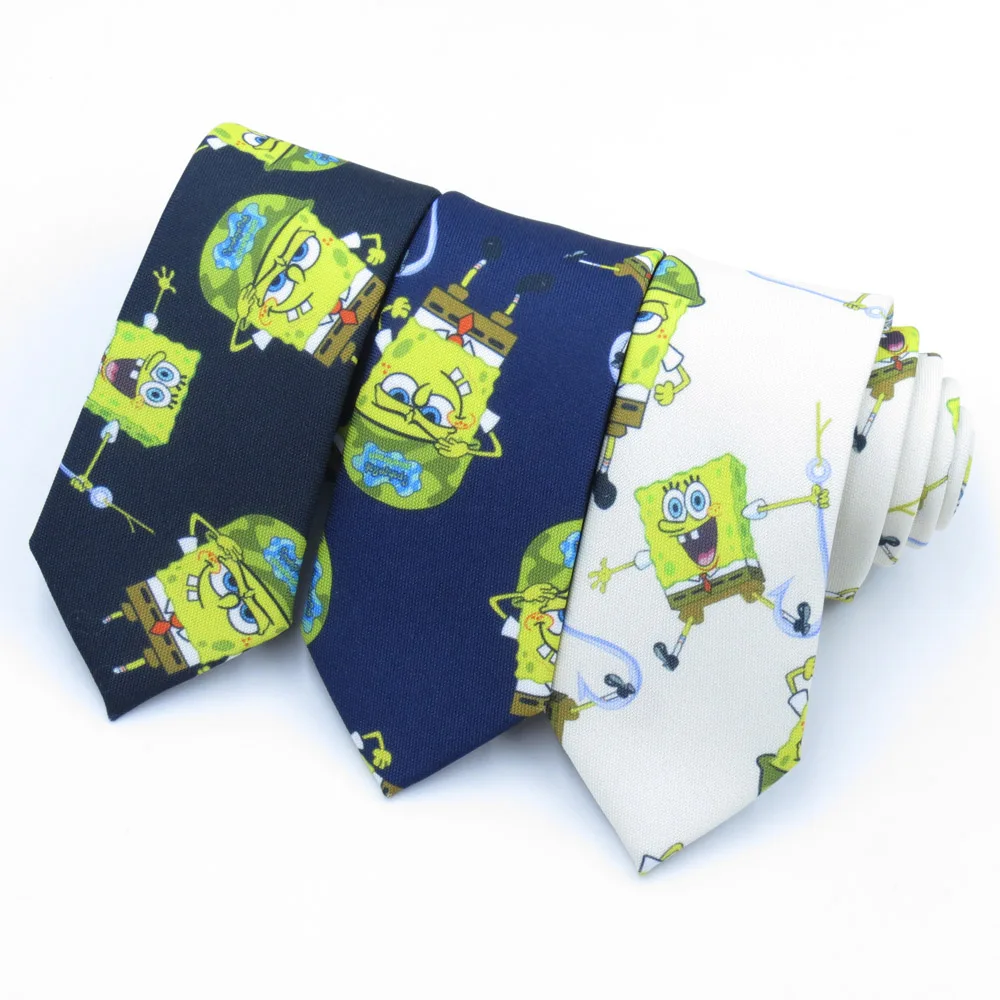 

leisure Narrow ties men's fashion 6cm hand-tied slender tie yellow sponge baby cartoon design creativity necktie