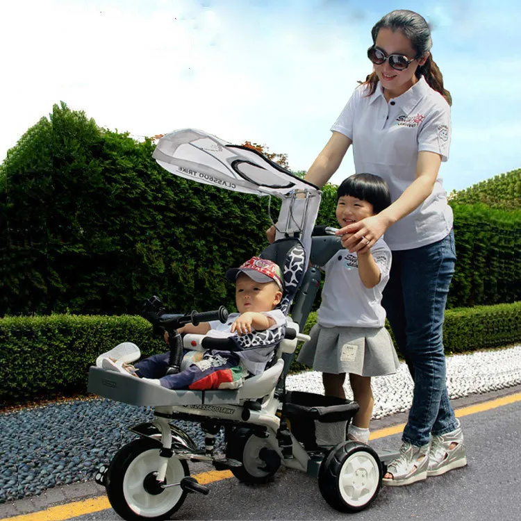 The children tricycle baby font b double b font Children bicycle font b stroller b font