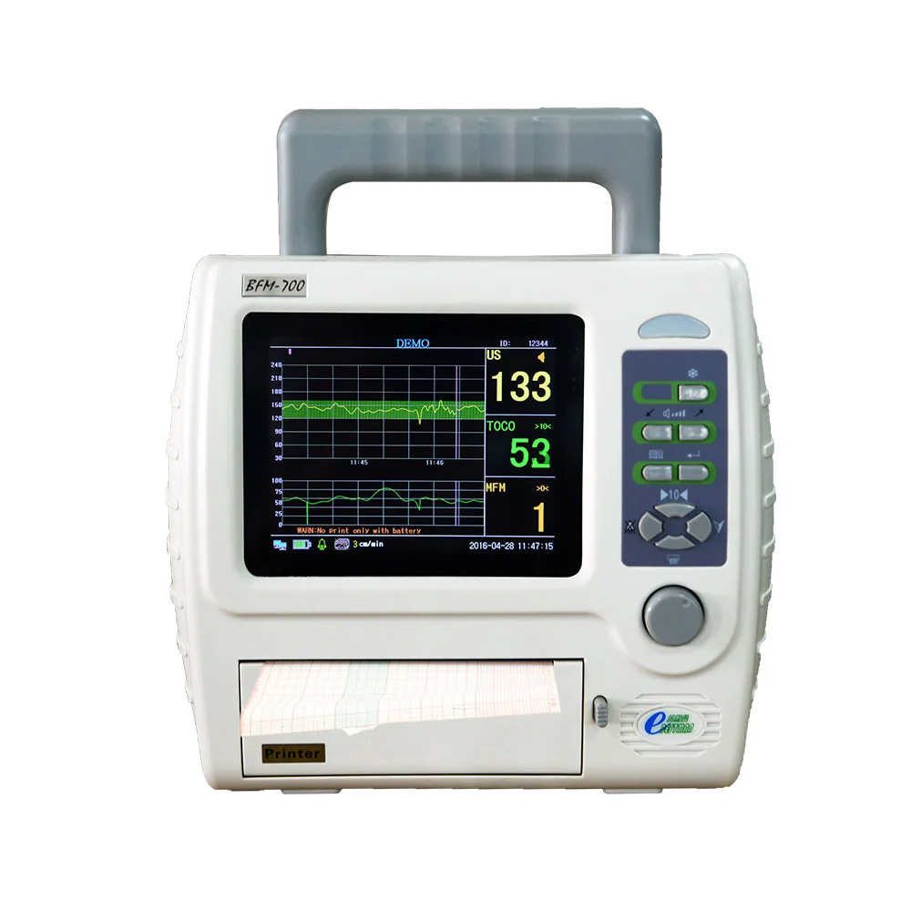 Free shipping single fetal maternal monitor BFM 700 with 5 7 color LCD CTG machine fetal