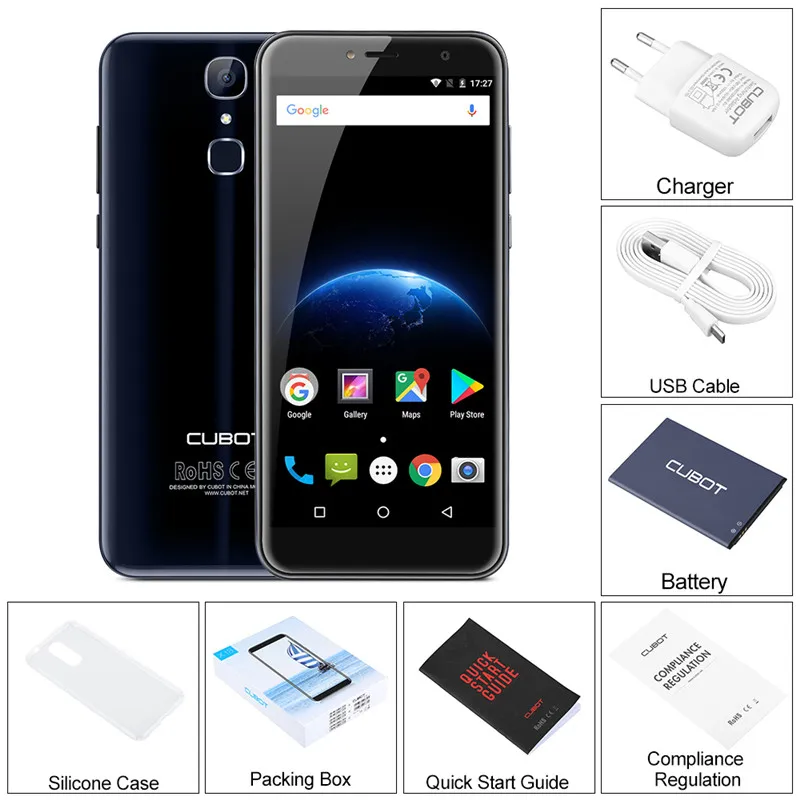 Cubot X18 MT6737T 5 7 дюймов 18:9 HD + Экран Quad Core телефона Android 0 3 ГБ Оперативная память 32