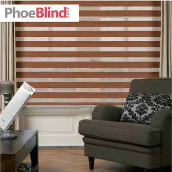 

Remote control AC power motorized zebra blinds