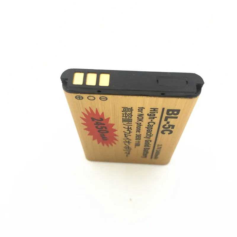 Новая Золотая батарея BL5C BL 5C для Nokia 1000/1010/1100/1108/1110/1111/1112/1116/2730 Бесплатная