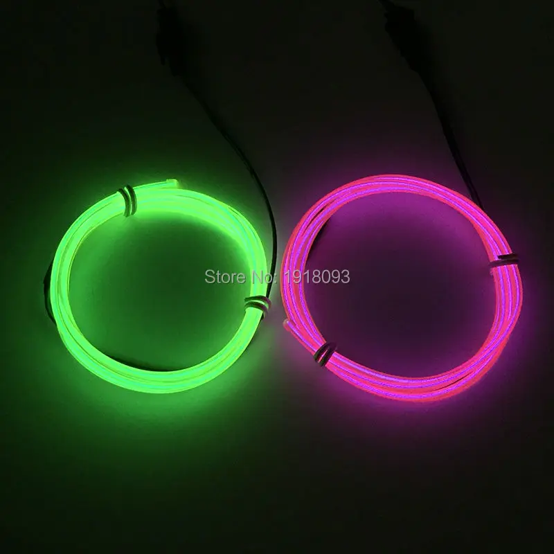 Cheap!highgrade 2.3mm 1m 2pieces Offer 360 Degrees Lighting Led Neon Rope Tube Cold Light Party