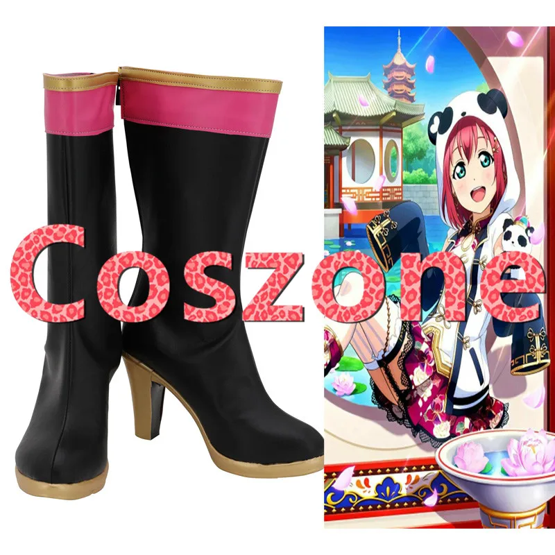 LoveLive! Sunshine! Aqours Ruby Kurosawa cheongsam Пробуждение косплей обувь сапоги Хэллоуин вечерние аксессуары к костюму для Косплей