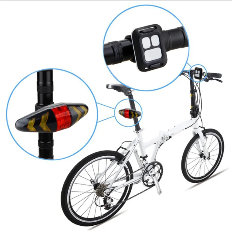 Flash Deal Bicycle Rear Light Wireless Remote Control Rechargeable LED Bike Rear Light Bicycle Turn Signal Taillight Cycling Accessories 2