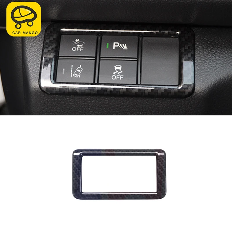 

CAR MANGO Car Styling Front Light Headlight Lamp Switch Button Panel Cover Sticker Interior Accessories for Honda Civic 2016