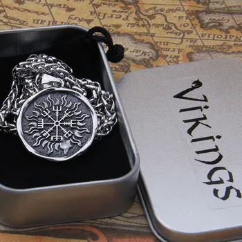 

Dropshiping new arrival stainless steel Viking rune pendant necklace men gift