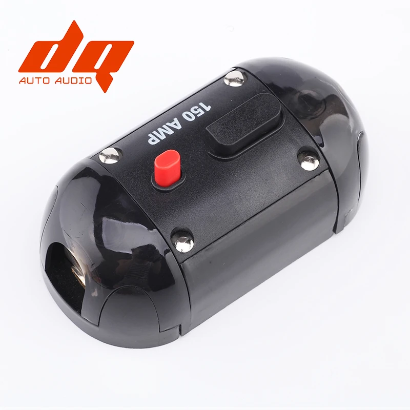 

100A 150A 200A 250A 12V Car Truck Audio Amplifier Circuit Breaker Fuse Holder AGU Style Stereo Amplifier Refit 4GA to 4GA Cable