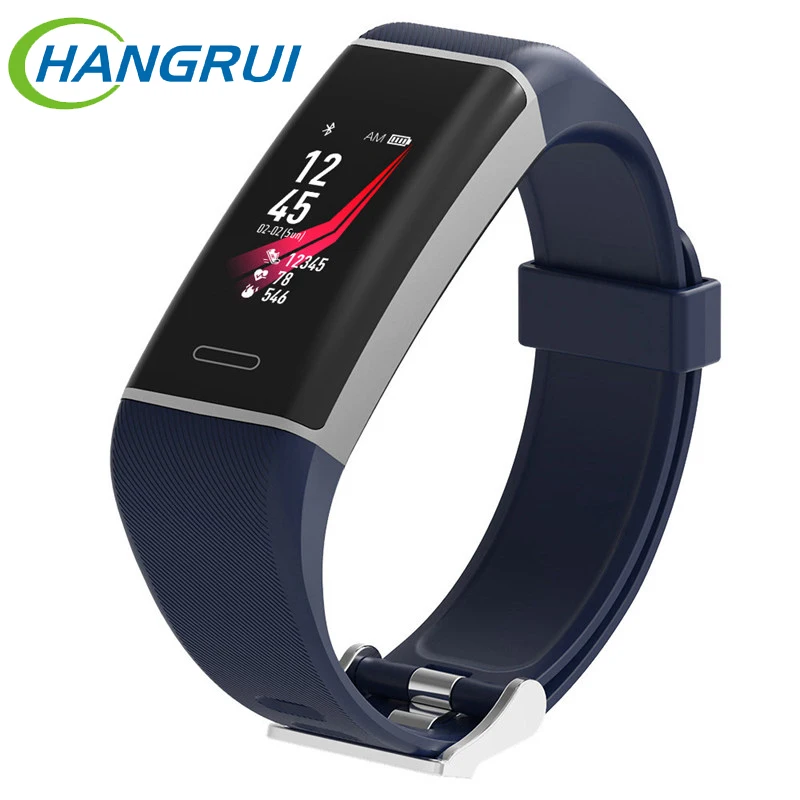 

Smart wrist band bracelet sport smartband heart rate monitor music control fitness tracker bands for iphone android pk miband 3
