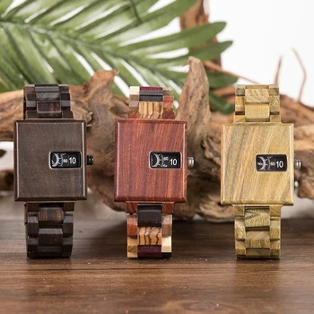 

Luxury Brand BOBO BIRD Men Quartz Wristwatches Small Dial Time Display Wooden Gift Box Accept Dropshipping And Customization