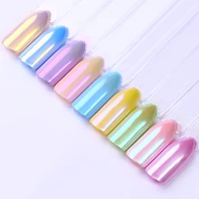 Блестящая пудра для ногтей, красочная зеркальная матовая мерцающая пудра для дизайна ногтей, пигментная пыль, маникюр, ногти, украшение, дизайн