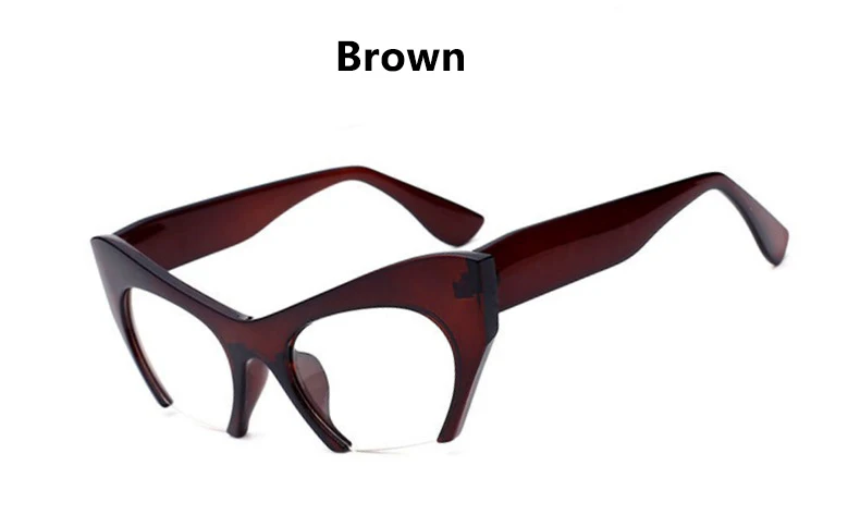 Очки кошачий глаз, черные винтажные оправы для очков, очки с прозрачными линзами, Hlaf, оправа для очков, женские роскошные брендовые оптические очки