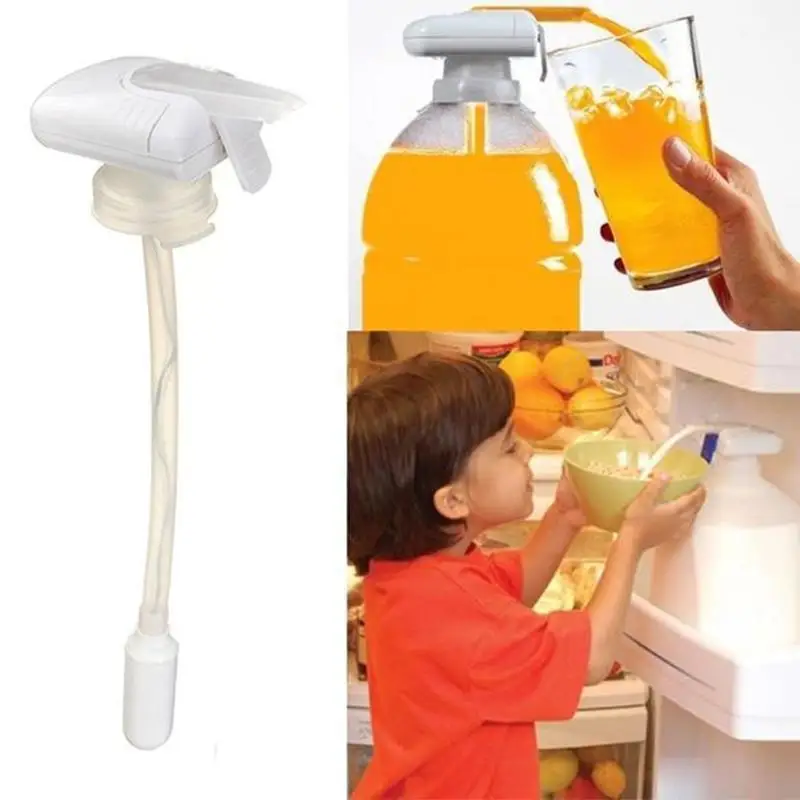 

Hot Magic Tap Creative Beverage Drink Dispenser Electric Automatic Drinking Straw Fruit Juice Coke Milk Drinks Suck Tools