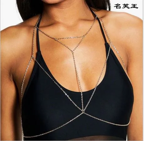 Women Chest Piece Plunge Body Chain 