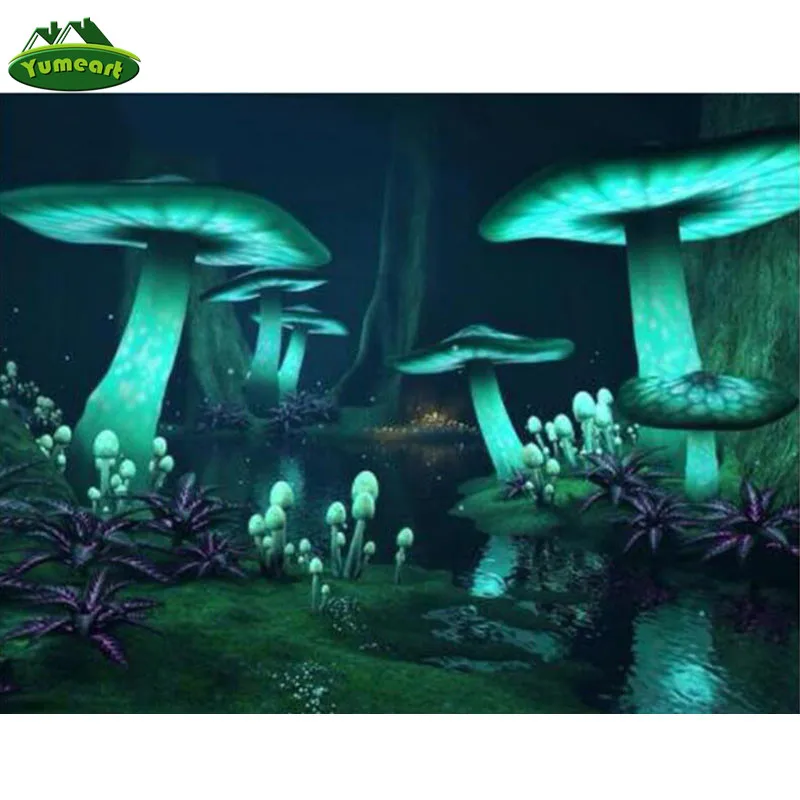 

YUMEART Magic Mushroom Fantasy Dark Forest Glow DIY Diamond Painting Cross Stitch Embroidery Rhinestone Rhinestone Wall sticker