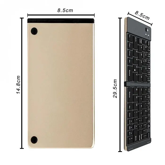 НОВАЯ Портативная Складная Bluetooth клавиатура складная для мобильного телефона pc tablet DOM668