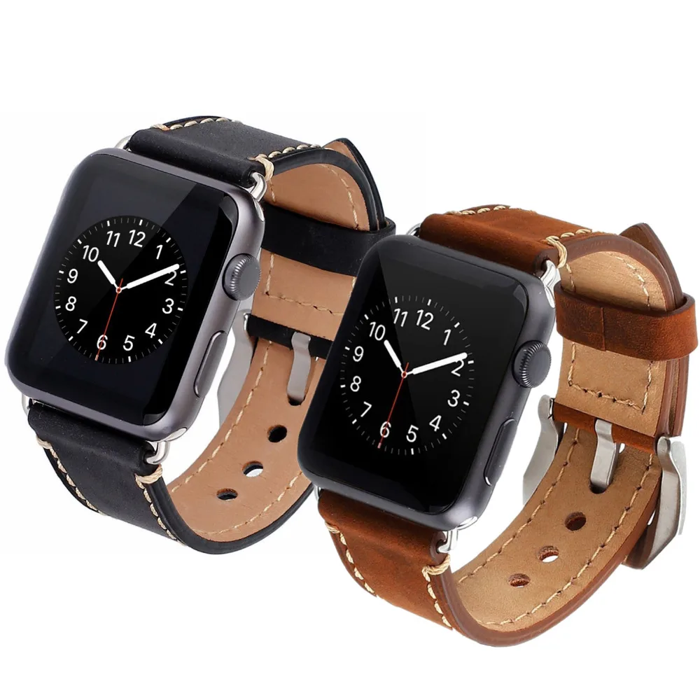 Кожаный ремешок для apple watch band 44 мм 40 42 38 аксессуары наручных часов браслет APPLE WATCH