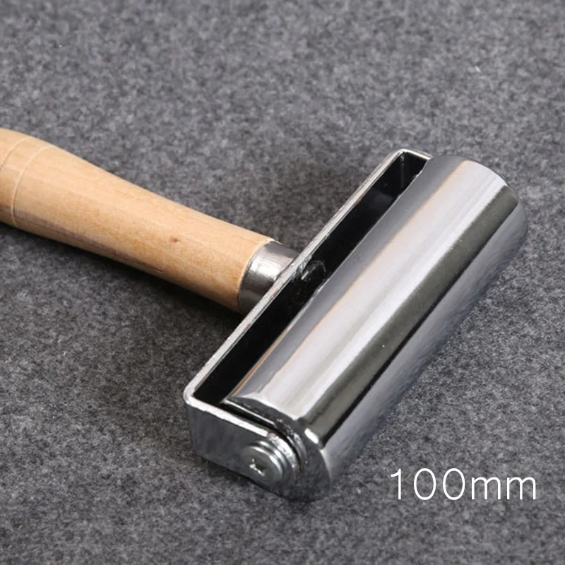 1 Pcs DIY Leather Tools Wood Stainless Steel Flat Pressure Roller Leather  Blank Holder Device Hand Push Roller Hand Push Roller - AliExpress