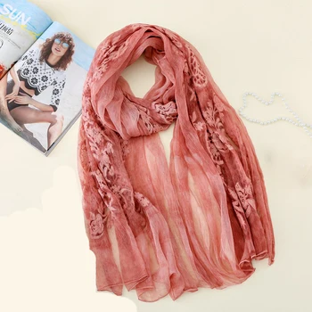 

Bandana Scarf Shawls Fashion Embroidery Silk Scarf 2020 New Women Silk Scarves High Quality Soft Lady Silk Scarf Shawls