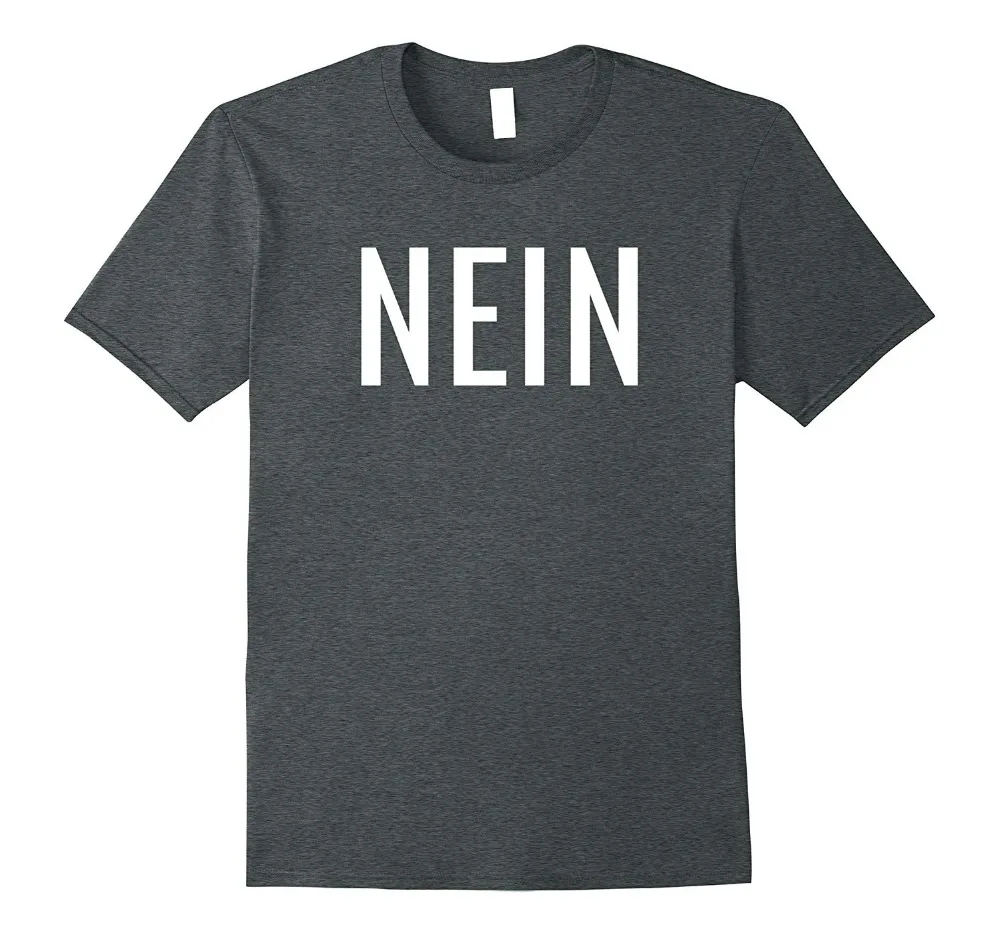 Футболка 2019 модная мужская немецкая Nein Shirt No Saying T-Shirt Повседневная футболка