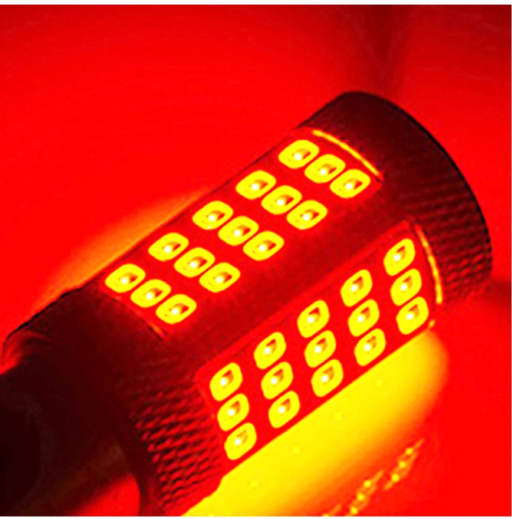 car led light 1157 2835 66smd brake light tail stop lamp bulbs 10