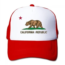 Унисекс флаг California Республика Кепка водителя грузовика модная Кепка водителя грузовика наружные регулируемые шляпы