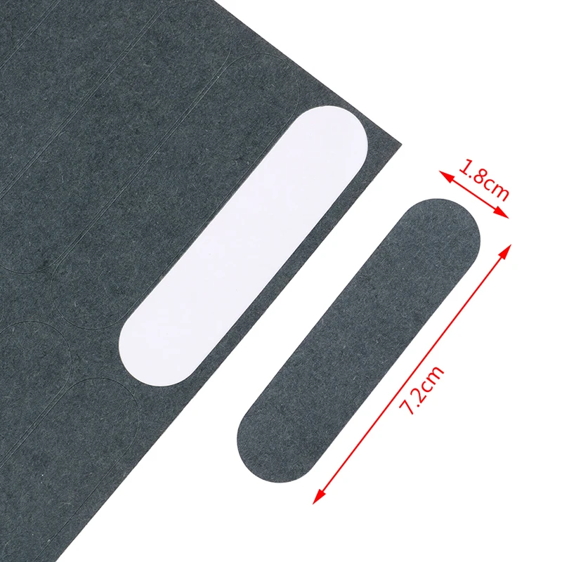 

1sheet=25pcs 18650 Barley Paper Insulation Gasket Section 4 Elongated Shape Lithium Battery Shell Green Tape Back