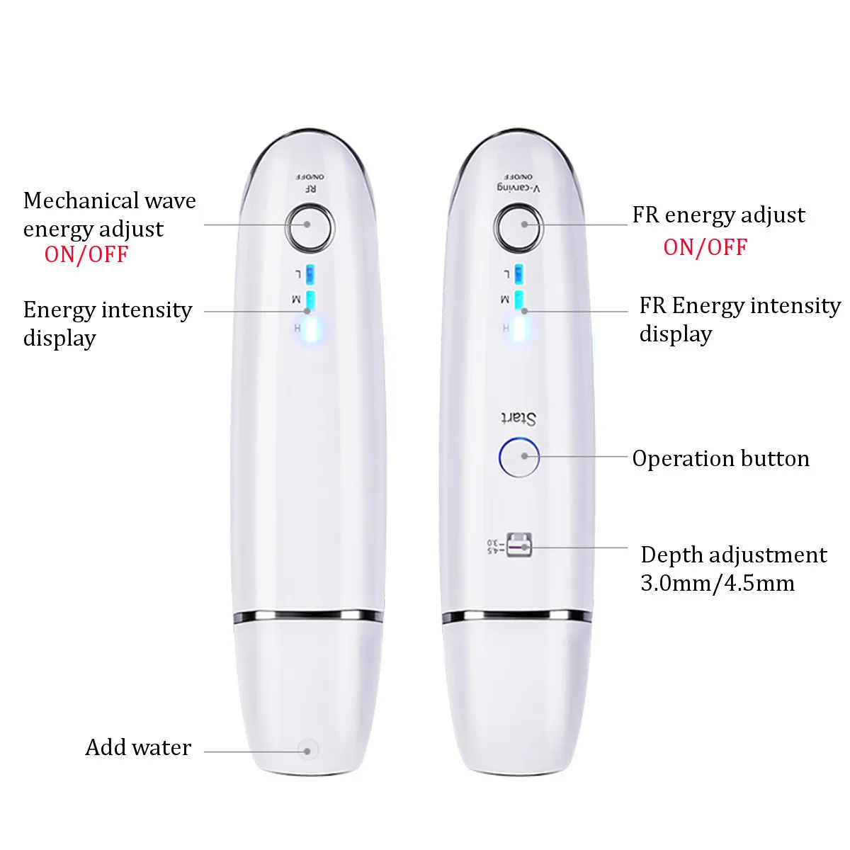  100-240V Mini HIFU RF Radars Line V-Shape Anti-wrinkle Skin Tightening Ultrasound Face Lifting Mach