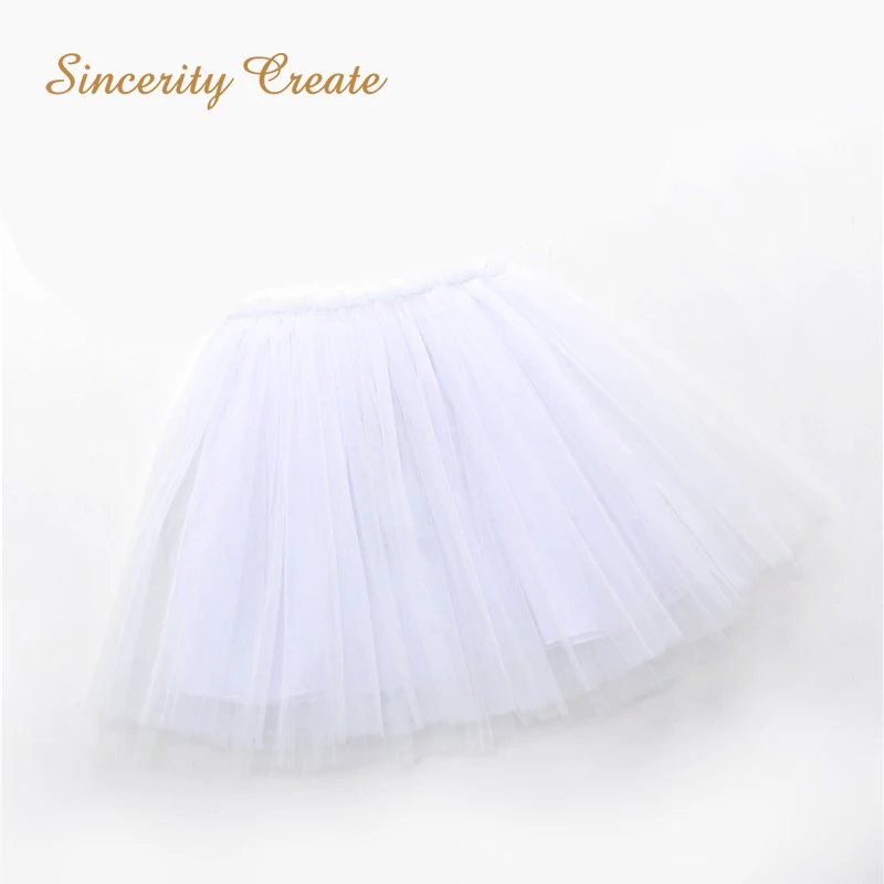 От 4 до 12 юбка для девочки юбка юбки летние spódnica spódniczka spódnice-KD1824 - Цвет: Белый