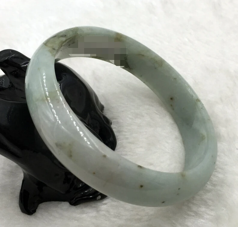 

0024 Certified Grade A Natural Lavender Green Jadeite Jade Bangle Bracelet
