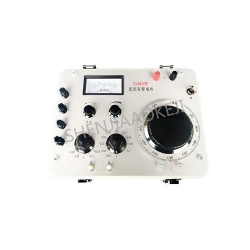 

1pc QJ44 DC dual-arm electricity bridge High stability Micro resistance tester digital Wire and cable detector