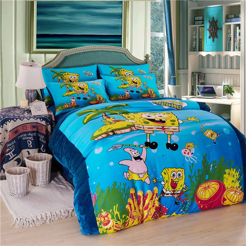 Online Buy Wholesale spongebob bedding queen size from