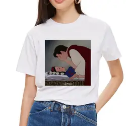 WVIOCE новые модные женские футболки с короткими рукавами Забавные футболки с графическим принтом из мультфильма летние милые блузки с