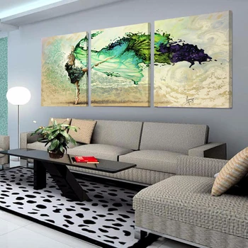 

3 pieces of wall canvas print decorative painting abstract images of modern art home decoration no framework