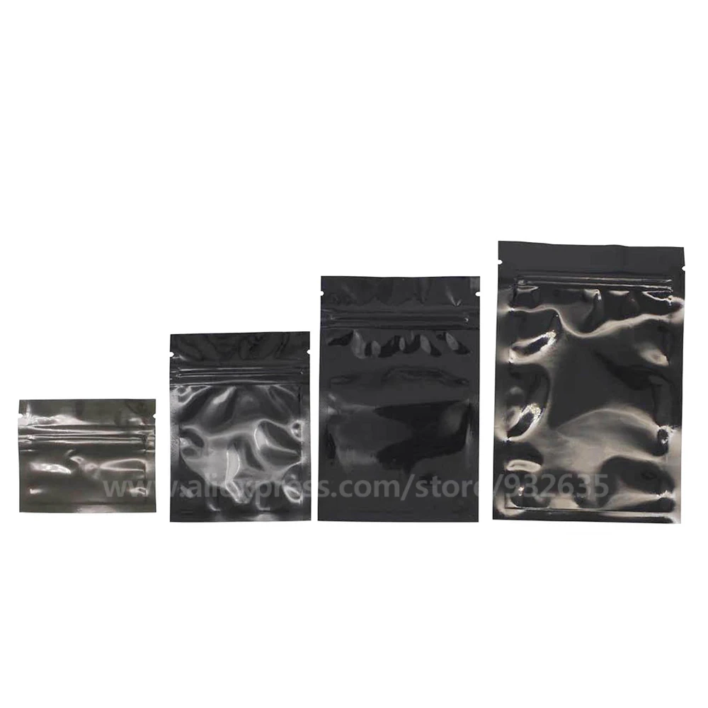 Черный цветной чехол Blak подарочные сумки на молнии многоразовые герметичные пластиковые пакеты на молнии 100 шт