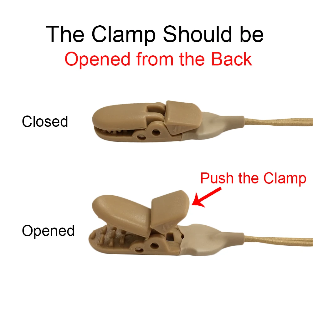 Зажим для слухового аппарата двусторонний защитный держатель для шнурка для пользовательских слуховых аппаратов подходит для ITE ITC CIC IIC