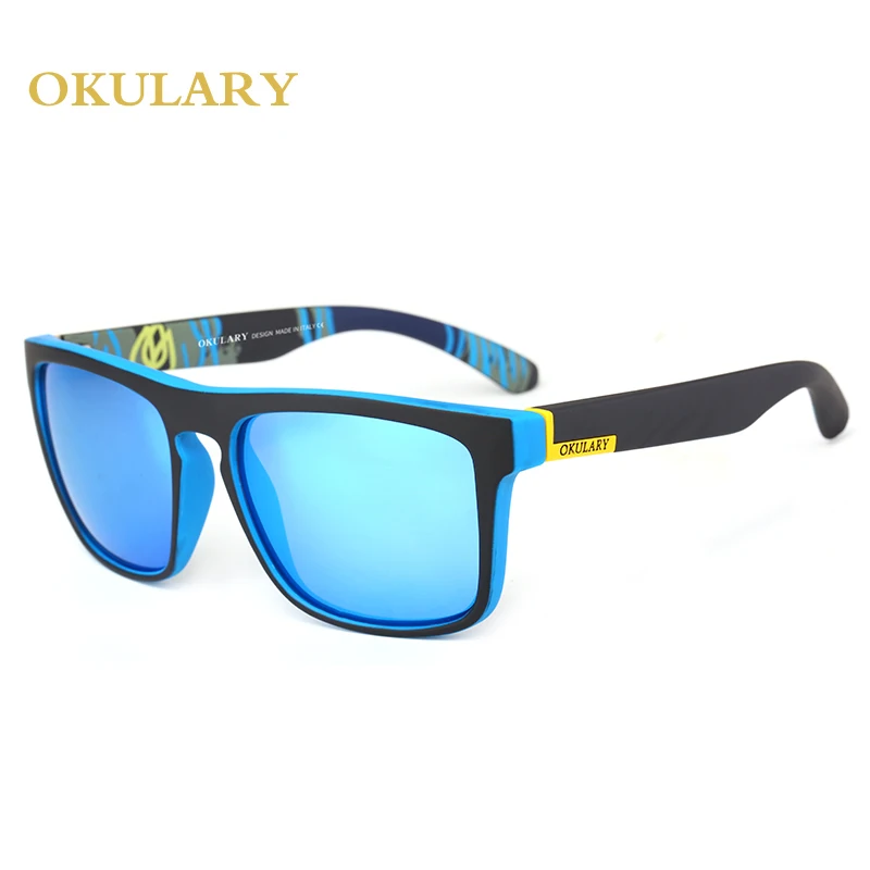 Polaried Для мужчин солнцезащитные очки зеркало UV400 мужские очки для вождения 5 цветов входят в комплект
