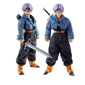 

21cm Anime Action Figures Dragon Ball Z Super Figurine THE SUPER SAIYAN WARRIORS Trunks V Son Goku-black PVC Figure Model Toys