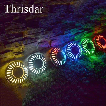 

Thrisdar 3pcs/Lot Outdoor Solar Underground Floor Buried Lamps 6LEDS Landscape Garden Fence Stairsway Step Deck Lamps