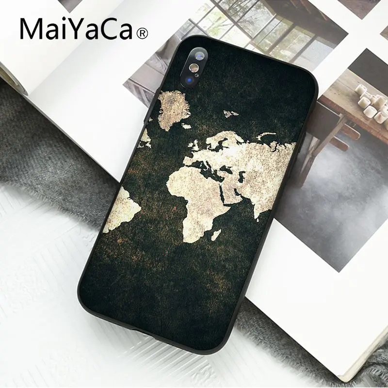 MaiYaCa путешествие в мире карта самолет план чехол для телефона для iphone 11 Pro 11Pro Max 8 7 6 6S Plus X XS MAX 5 5S SE XR