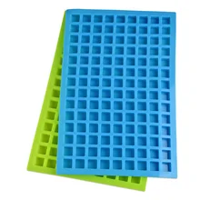 126 сетки пищевой силиконовый лед производитель кубиков DIY креативная маленькая форма для льда Случайный цвет