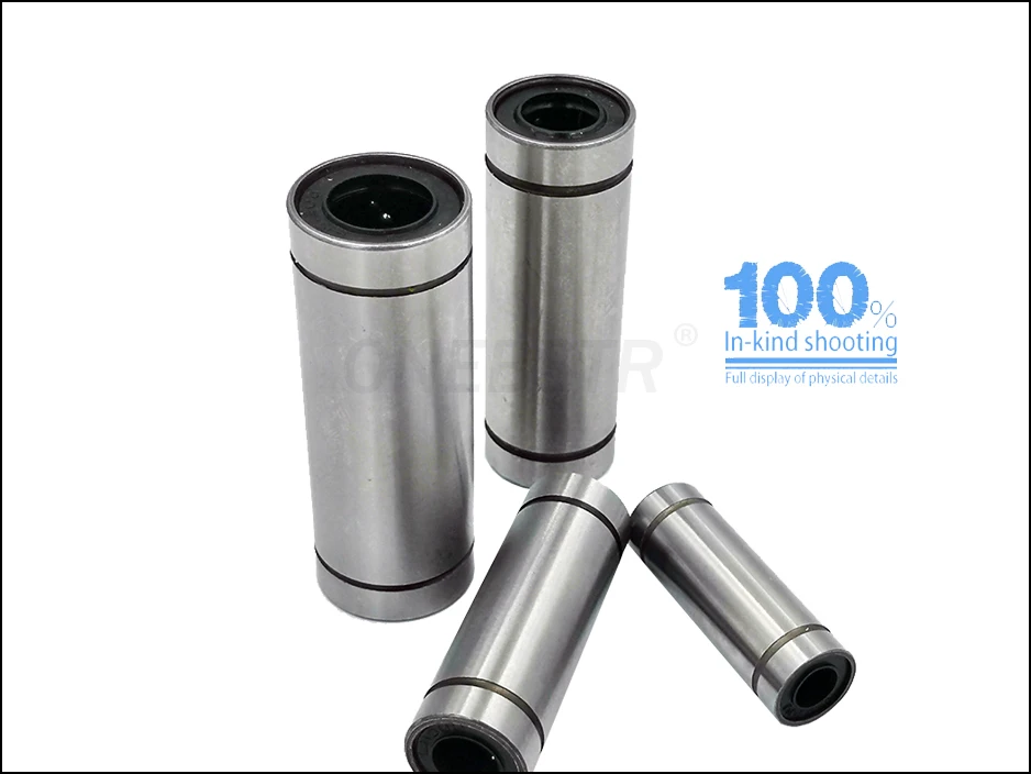 3D Printer Accessories Linear Bearing Extended Type LM6LUU LM8LUU LM10LUU LM12LUU CNC Linear Bearings for Rods Liner Rail 10